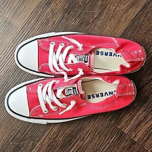 Red conversation Allstars slip on shoes